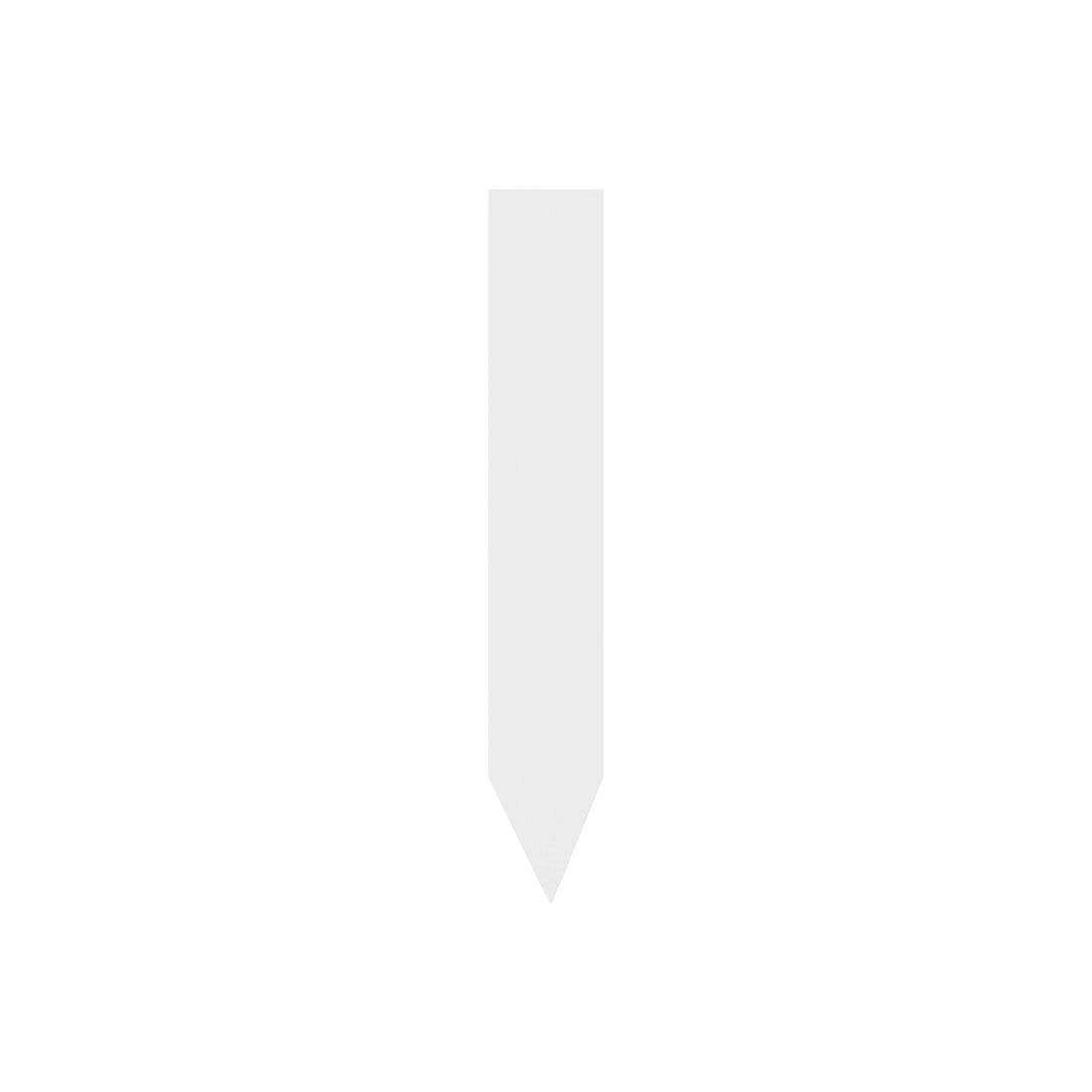 Steeketiketten 16x100mm 350µ PVC, Wit