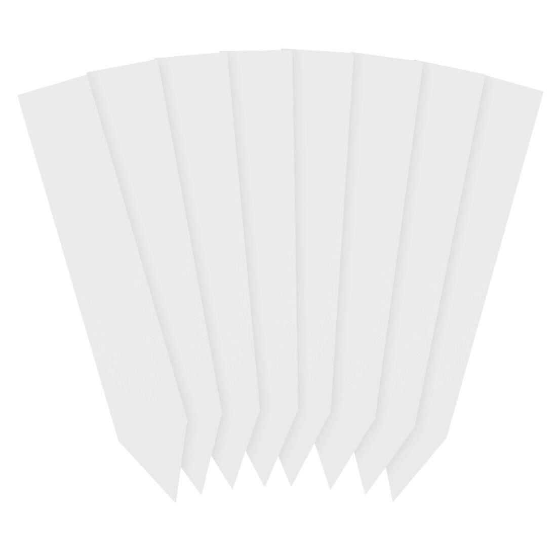 Étiquettes à piquer  20x120mm600µ PVC, Blanc