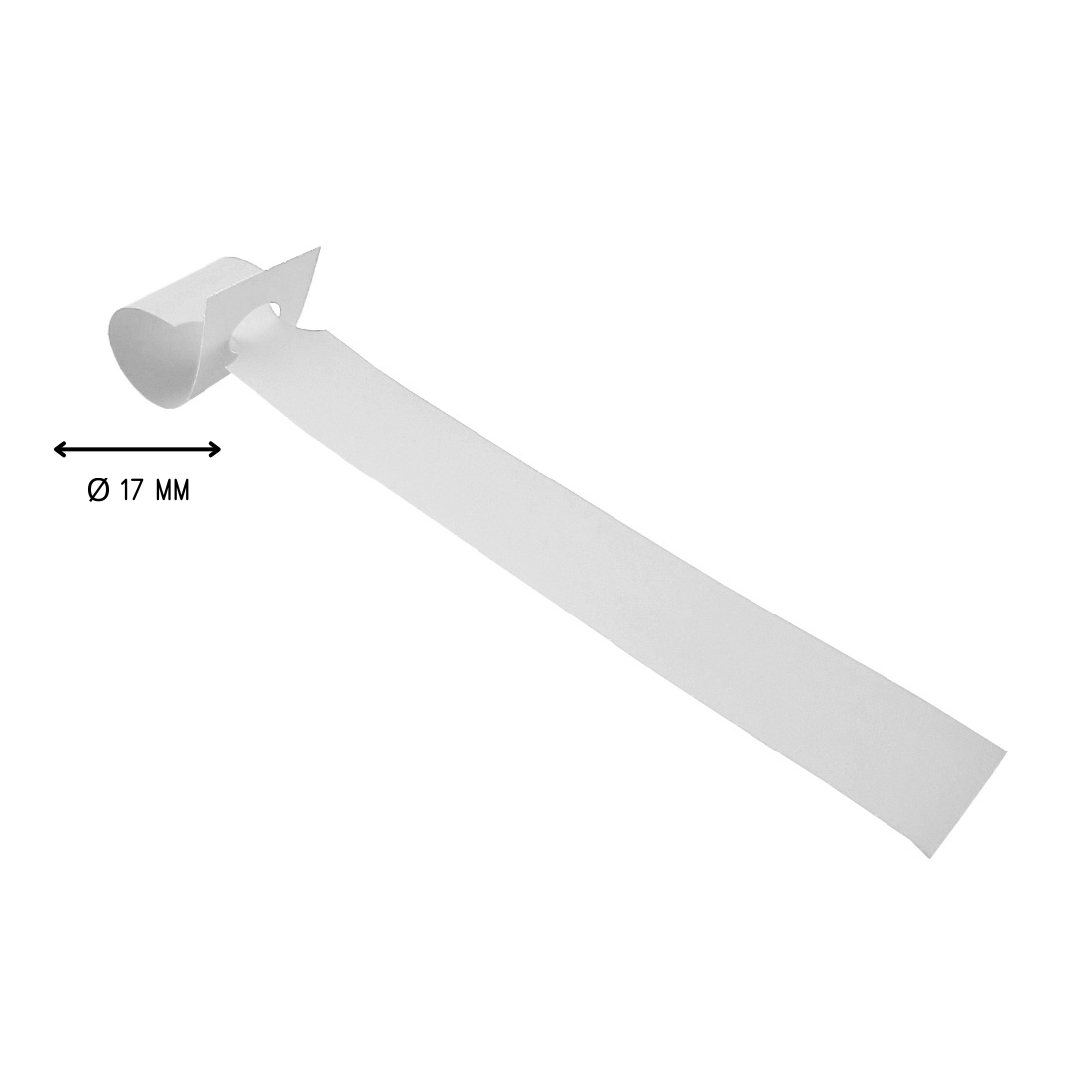 Loop lock labels 160x17mm HDPE