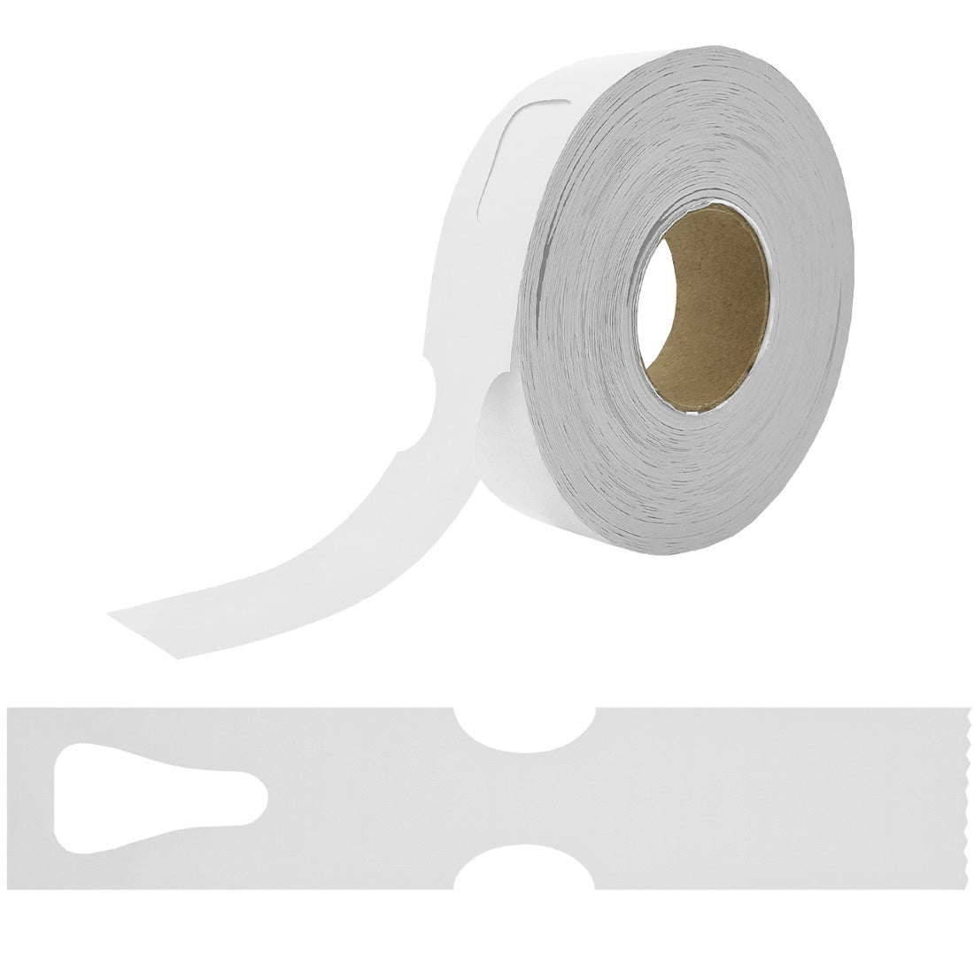 Sleufetiketten 297x48mm HDPE, Wit