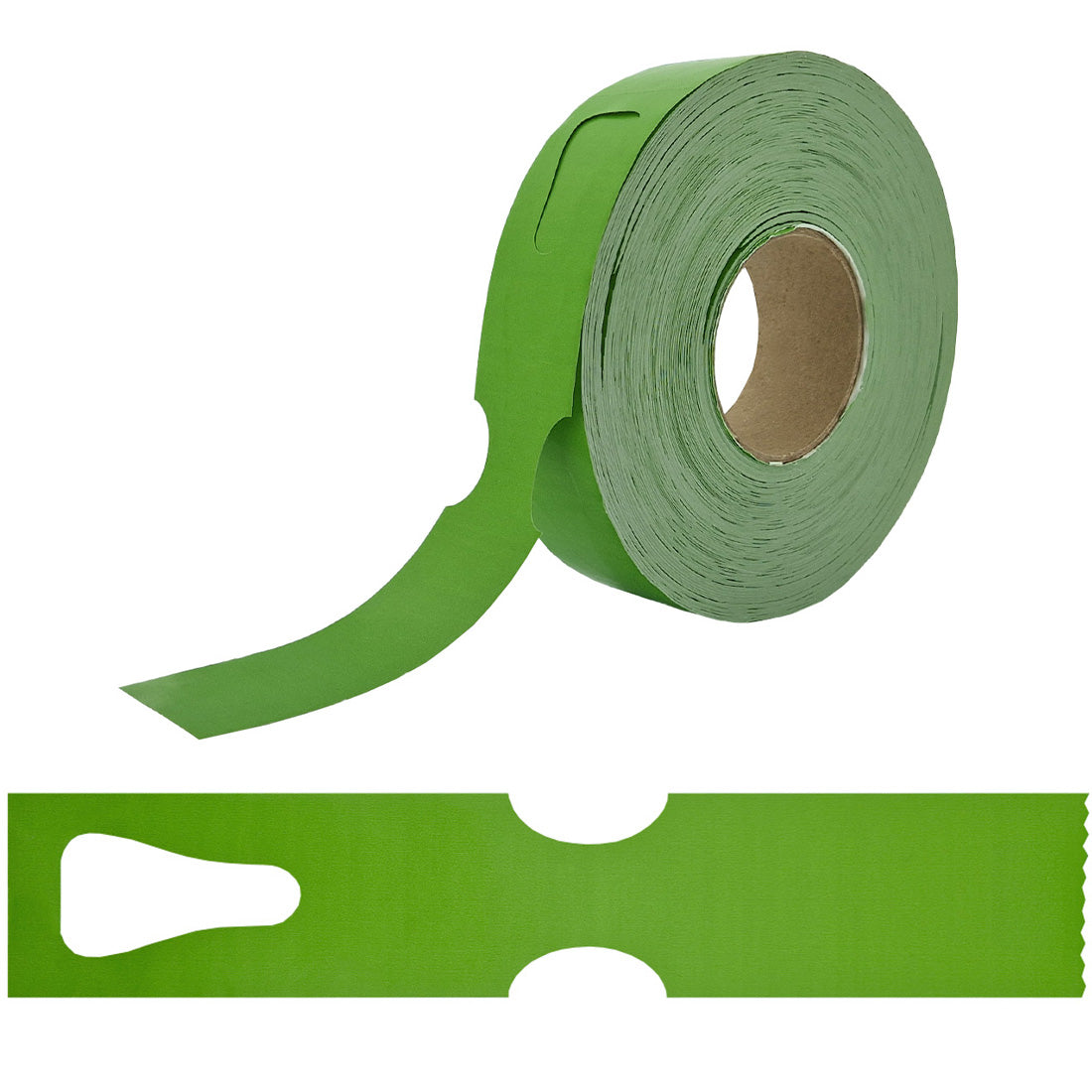 Sleufetiketten 297x48mm HDPE, Groen