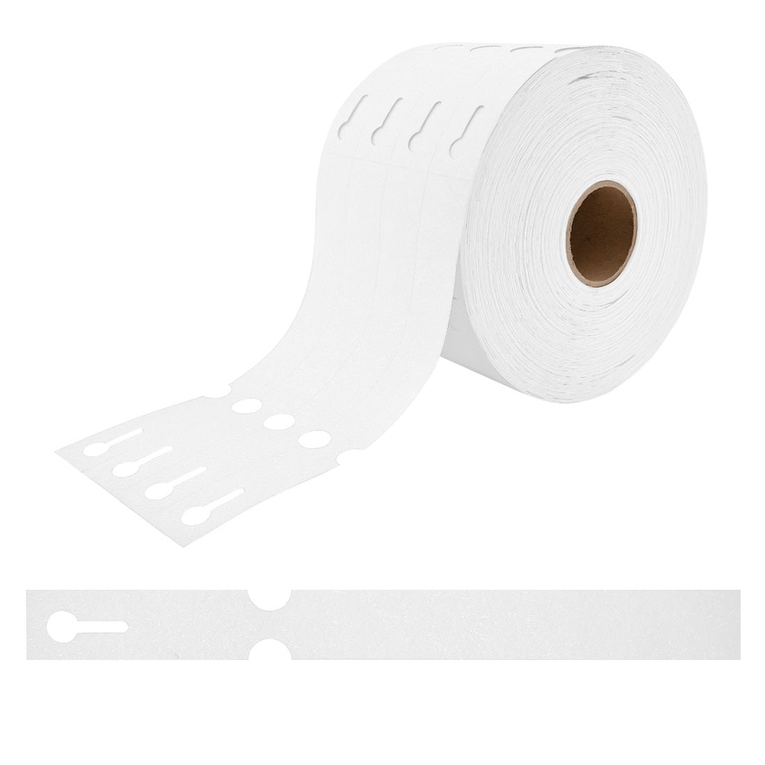 Sleufetiketten 250x25mm Tyvek, Wit