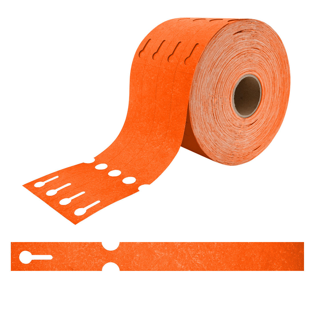 Schlaufenetiketten 250x25mm Tyvek, Orange