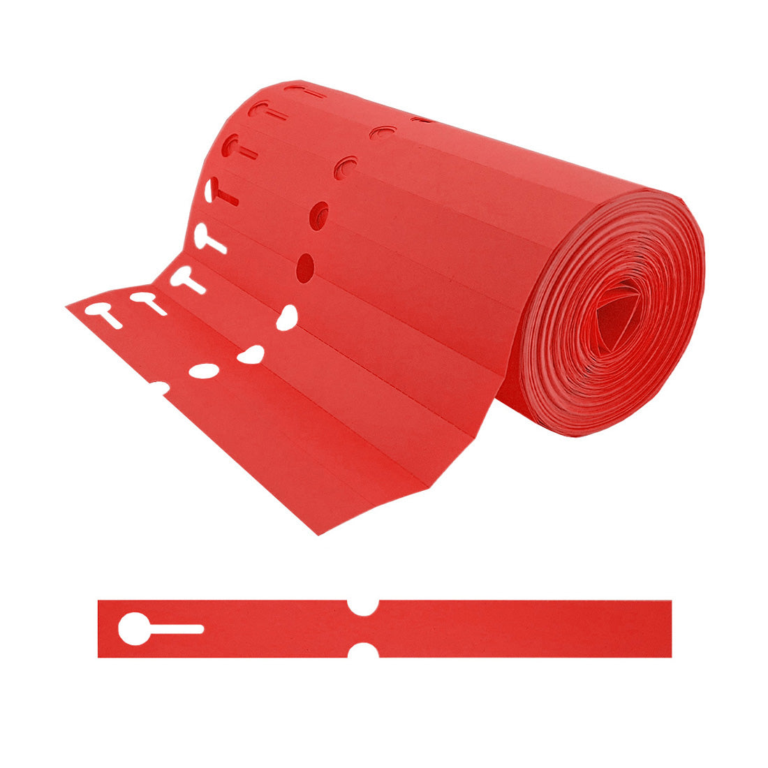 Sleufetiketten 200x20mm PVC, Rood