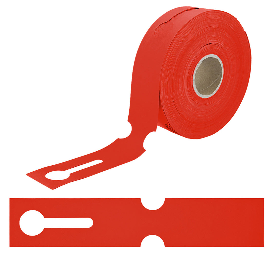 Schlaufenetiketten 260x50mm HDPE, Rot