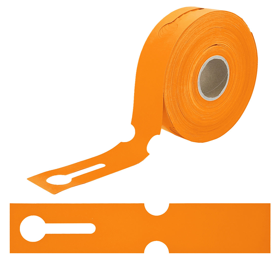 Sleufetiketten 260x50mm HDPE, Oranje