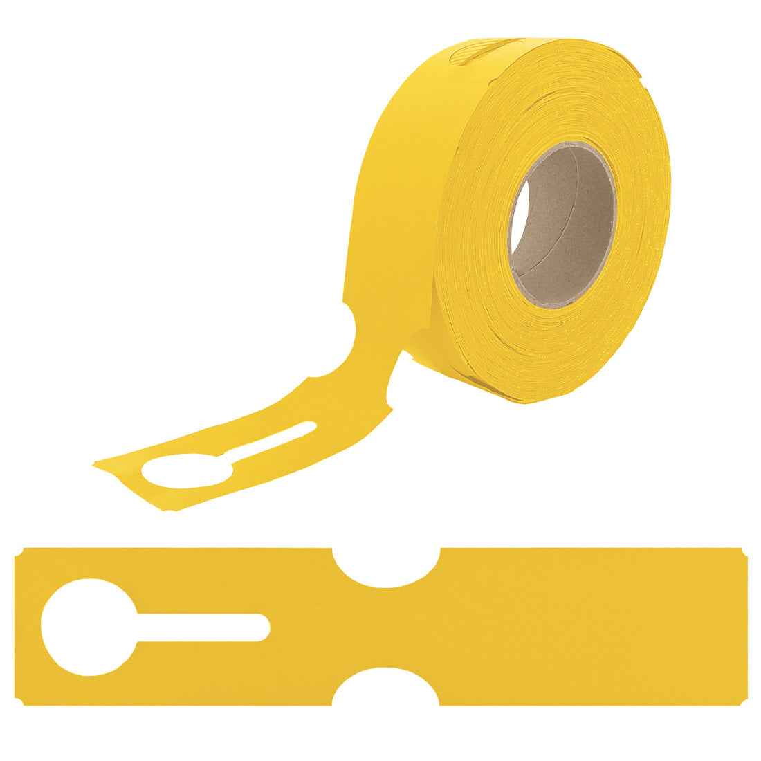 Schlaufenetiketten 273x59mm HDPE, Gelb