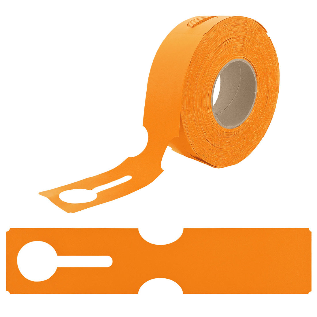 Sleufetiketten 273x59mm HDPE, Oranje