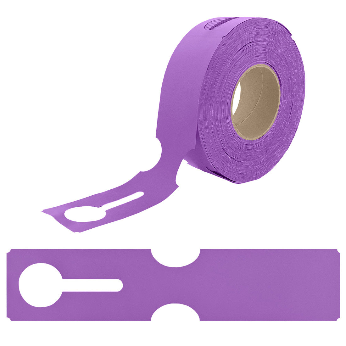 Schlaufenetiketten 273x59mm HDPE Lila