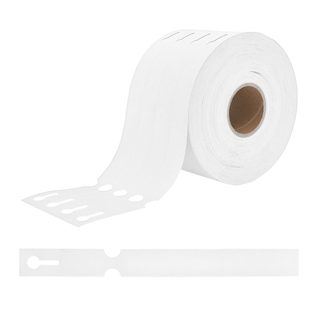 Sleufetiketten 250x25mm HDPE, Wit