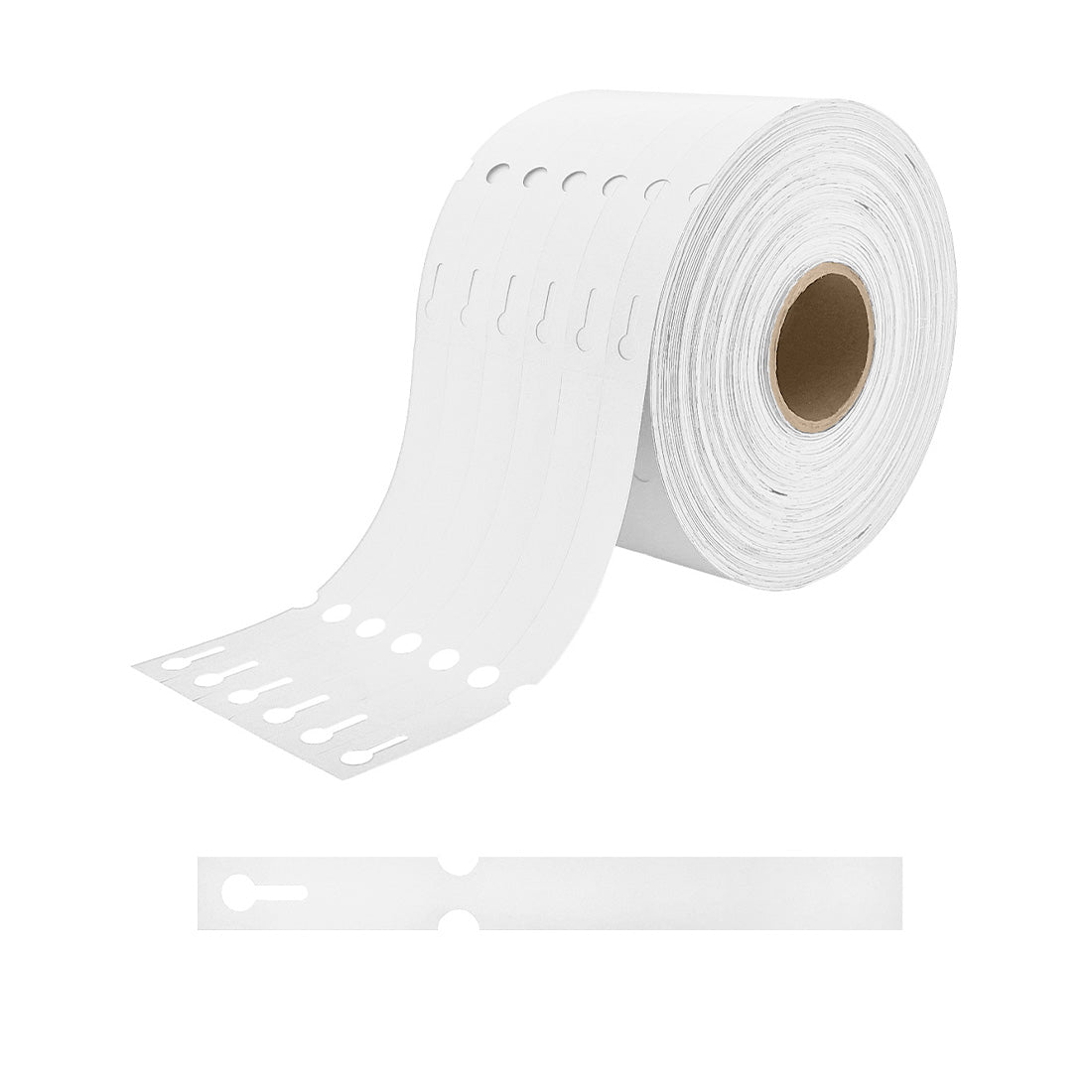 Sleufetiketten 160x17mm HDPE, Wit