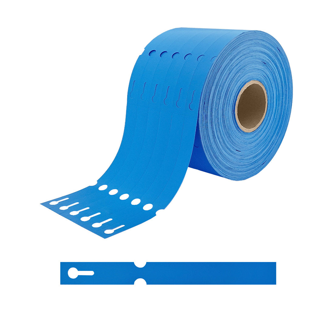 Sleufetiketten 160x17mm HDPE, Blauw