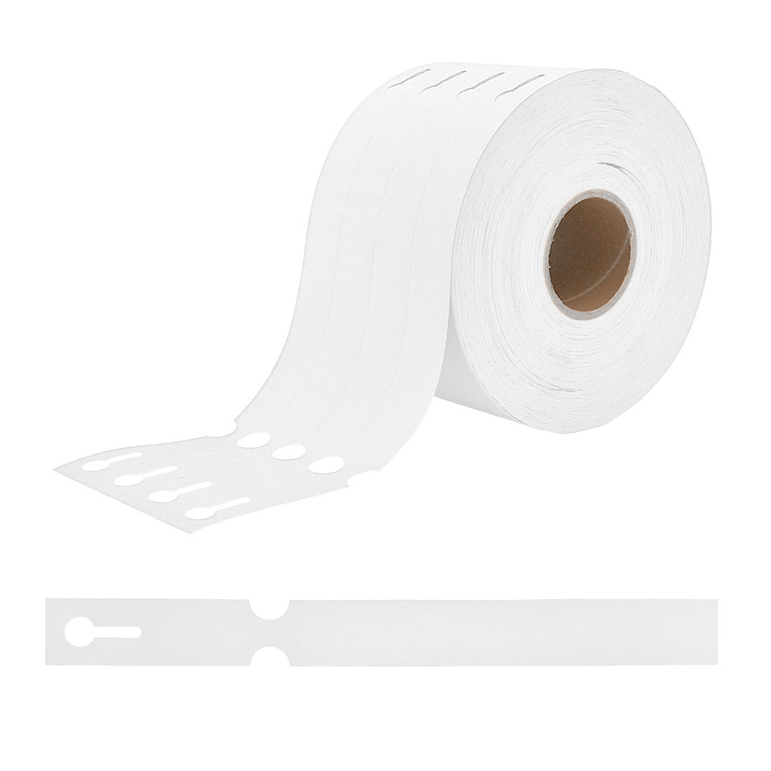 Sleufetiketten 250x25mm HDPE, Wit