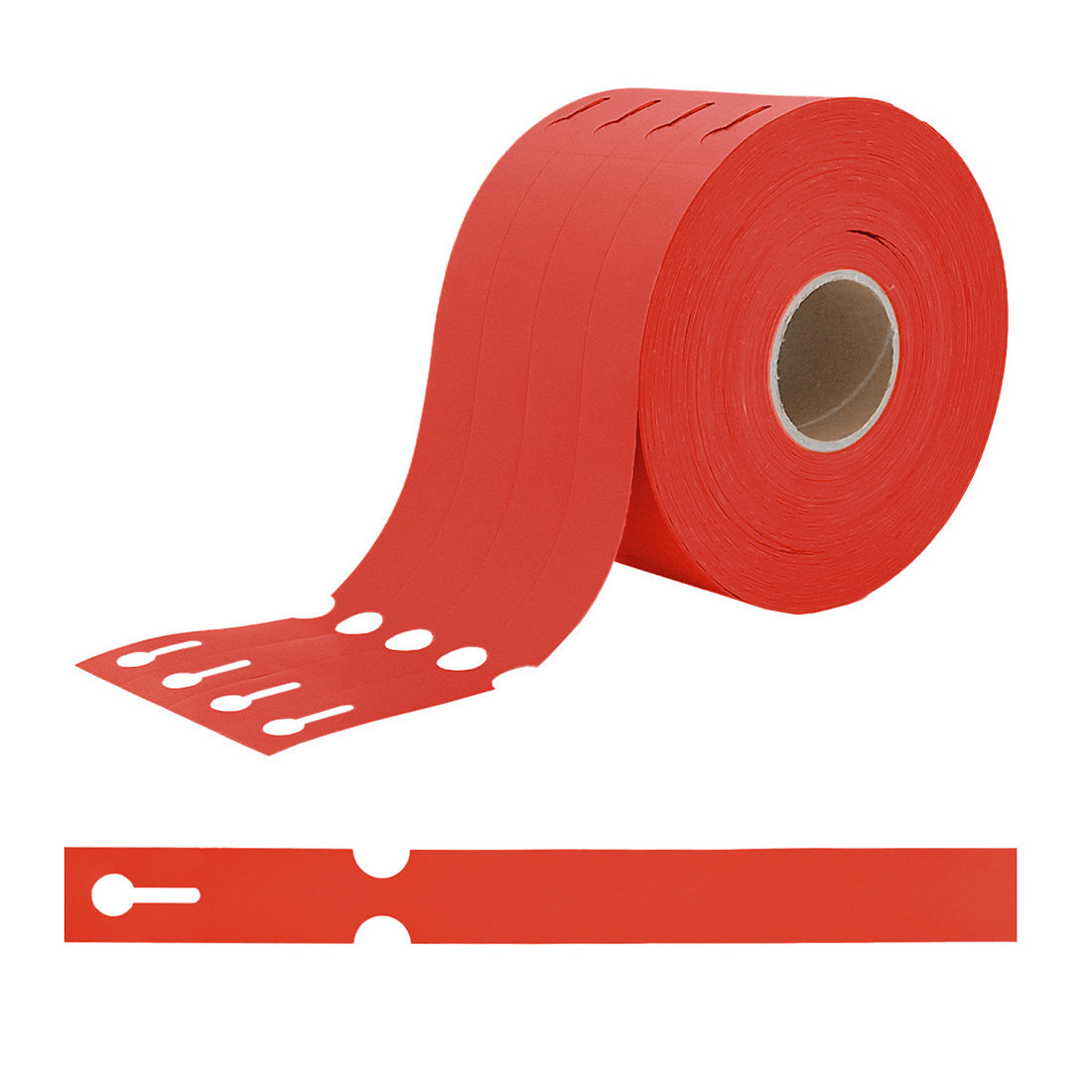 Sleufetiketten 250x25mm HDPE, Rood