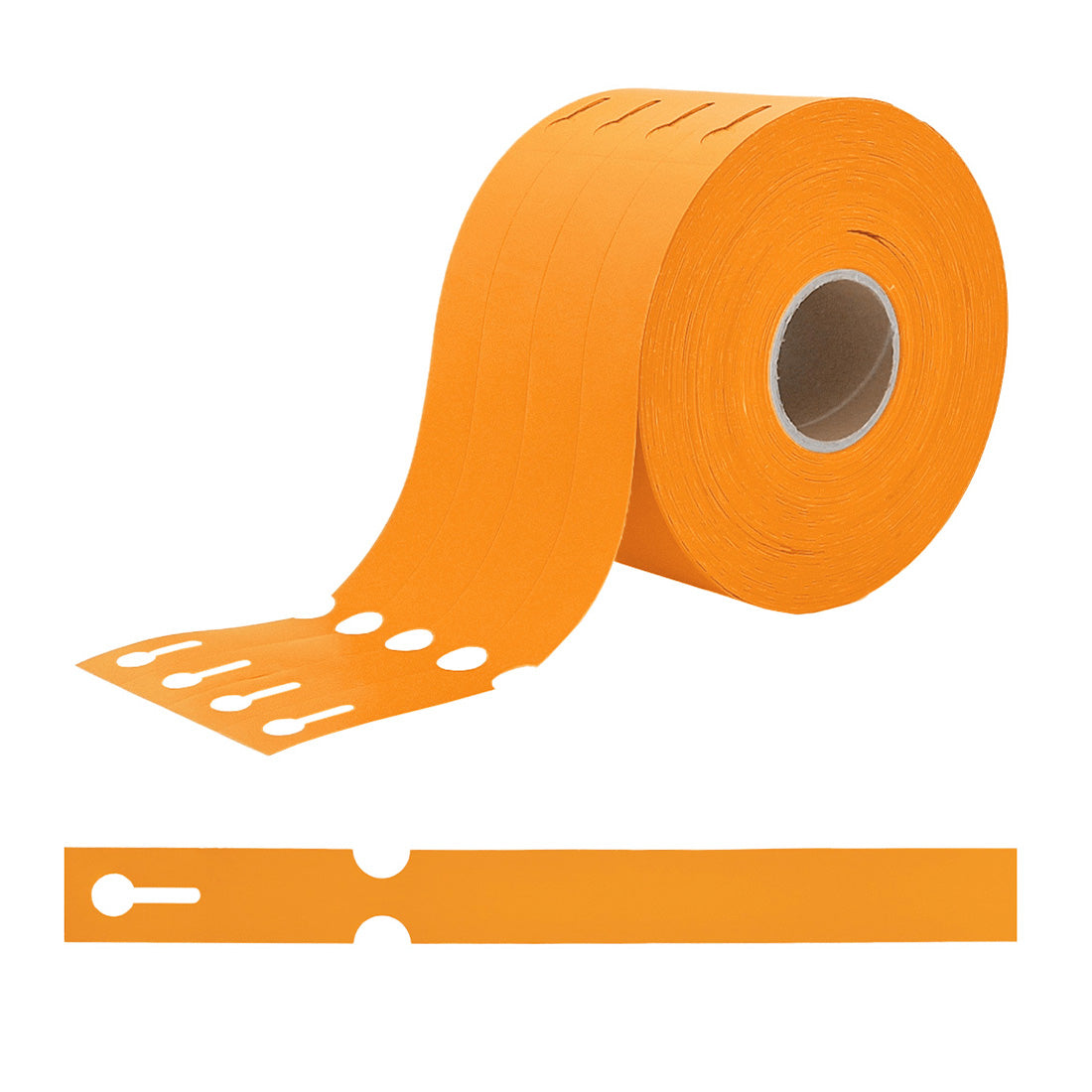 Sleufetiketten 250x25mm HDPE, Oranje