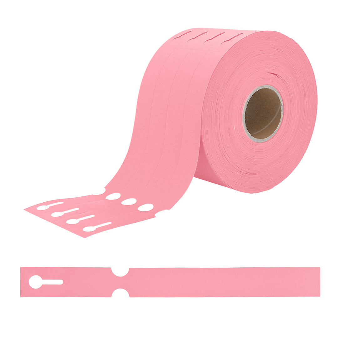 Sleufetiketten 250x25mm HDPE, Roze