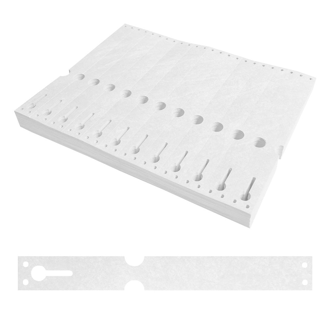 Schlaufenetiketten 220x25,4mm Tyvek, Weiß