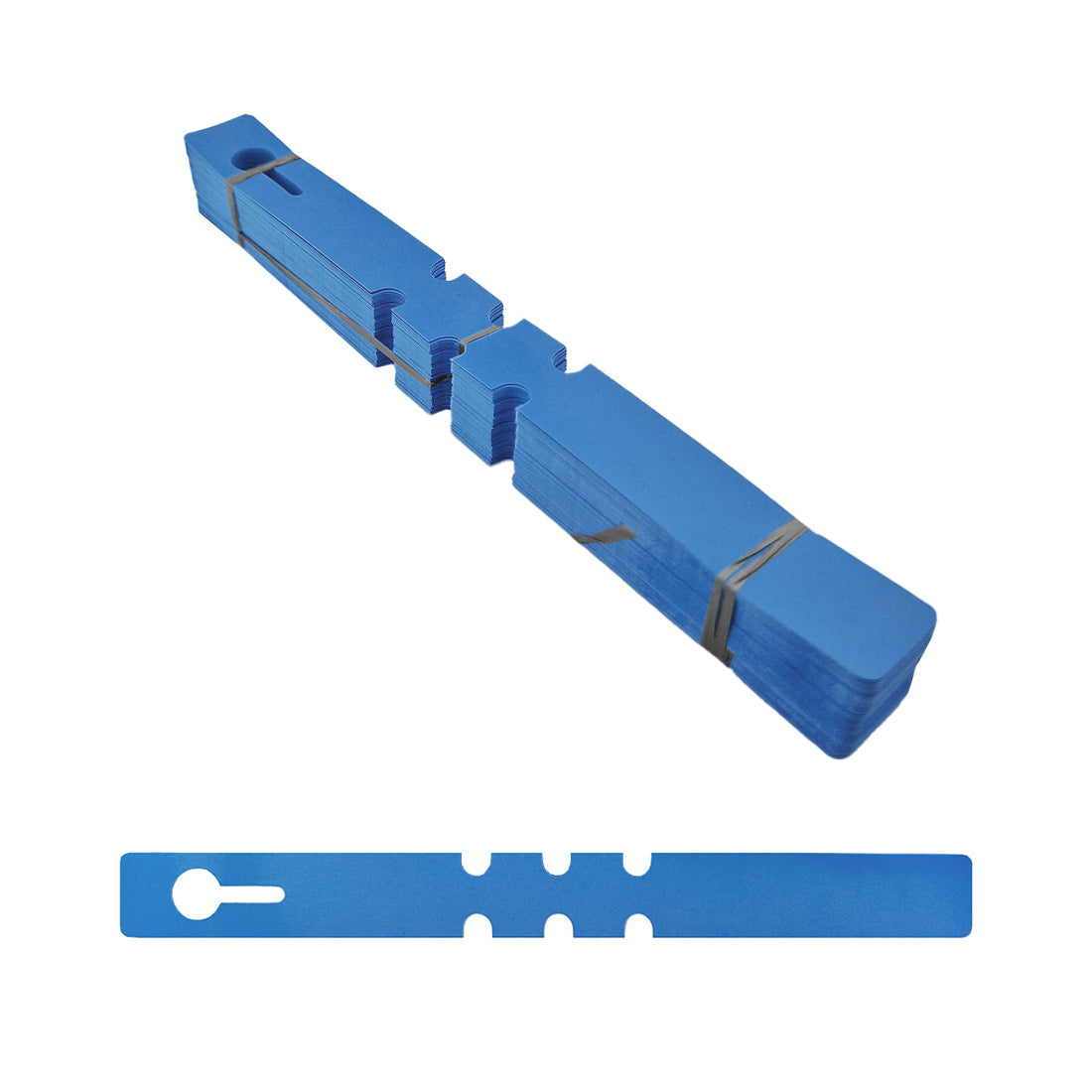 Schlaufenetiketten 210x20mm PVC, Blau