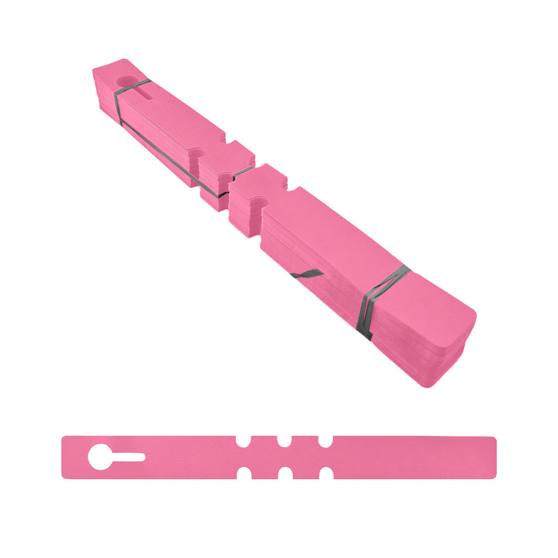 Schlaufenetiketten 210x20mm PVC, Pink