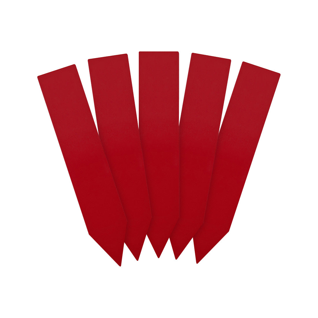 Étiquettes à piquer 20x100mm 400µ PVC, Rouge