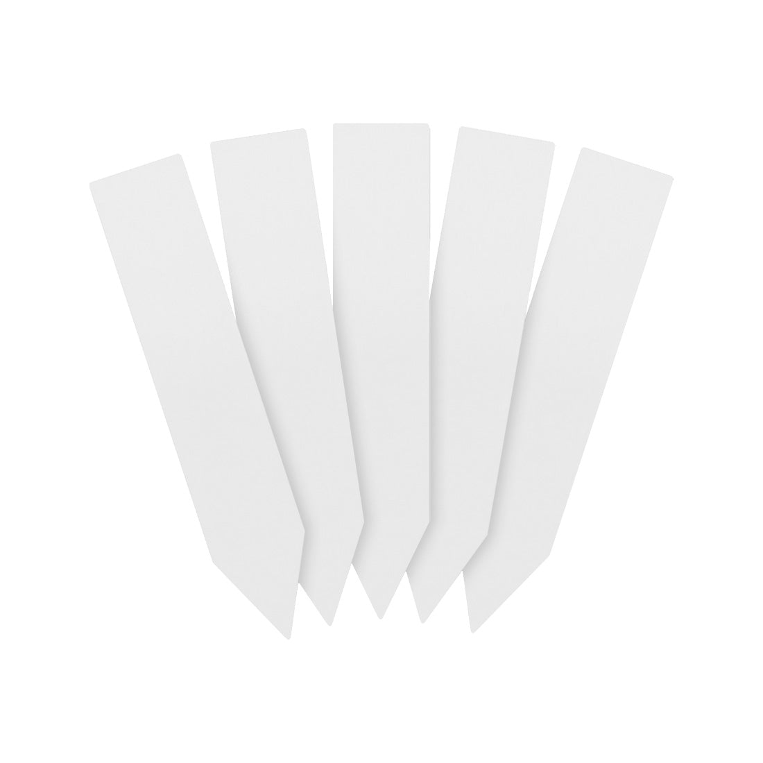 Steeketiketten 20x100mm 400µ PVC Wit