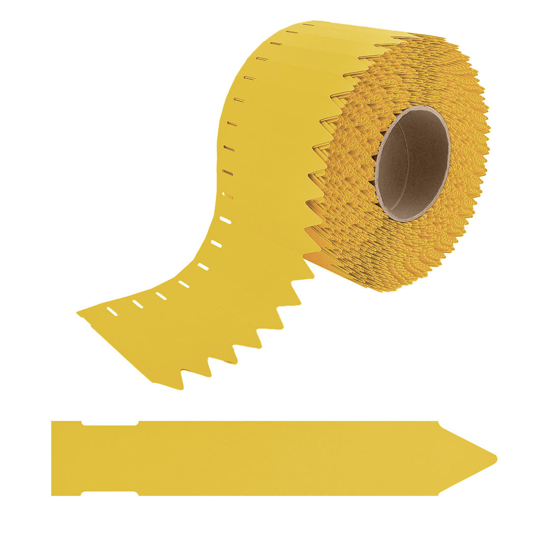 Étiquettes à piquer 17x100mm 350µ PVC, Jaune