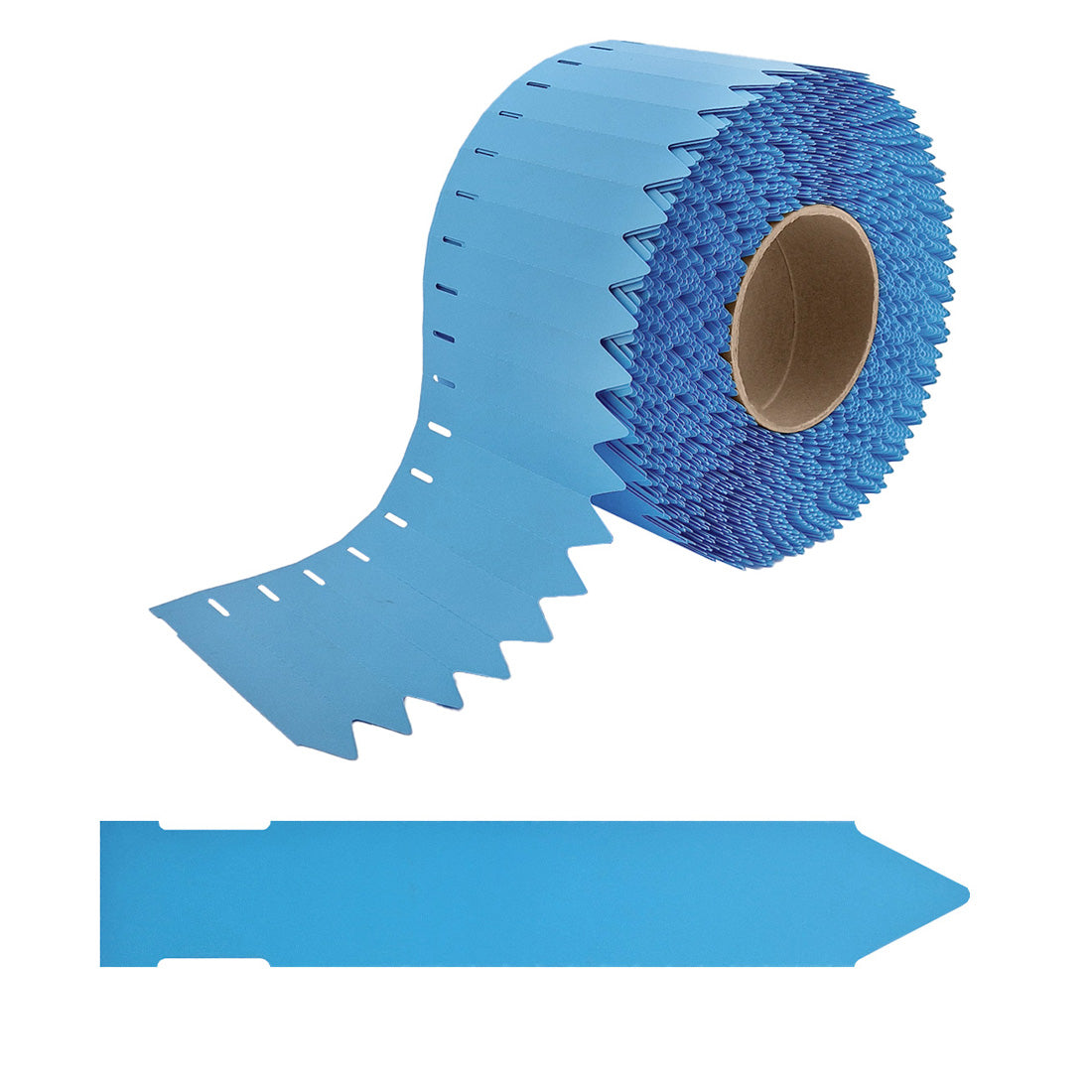 Steeketiketten 25x120mm 350µ PVC, Blauw