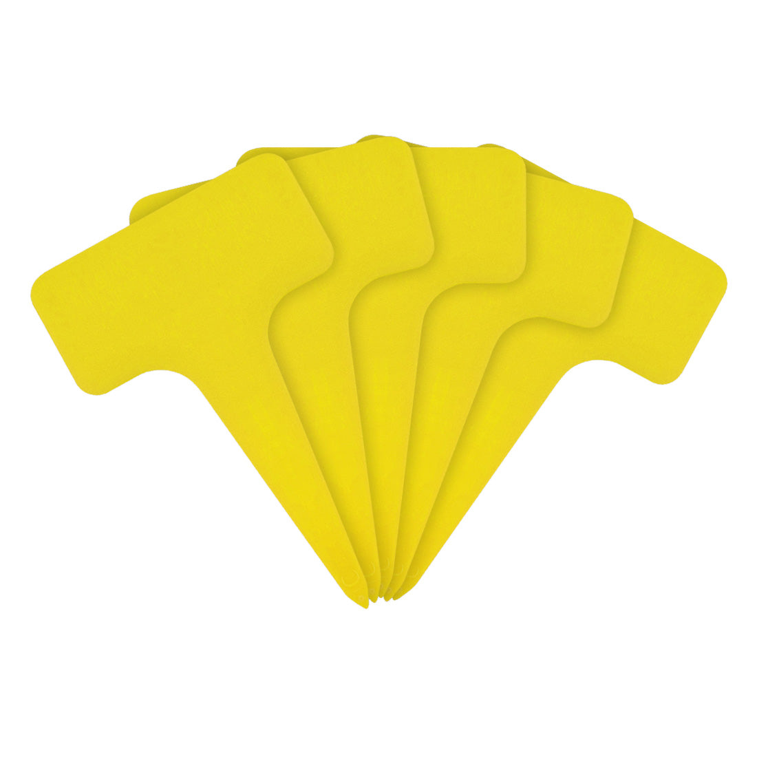 Steeketiketten 60x96mm 1000µ PVC Geel