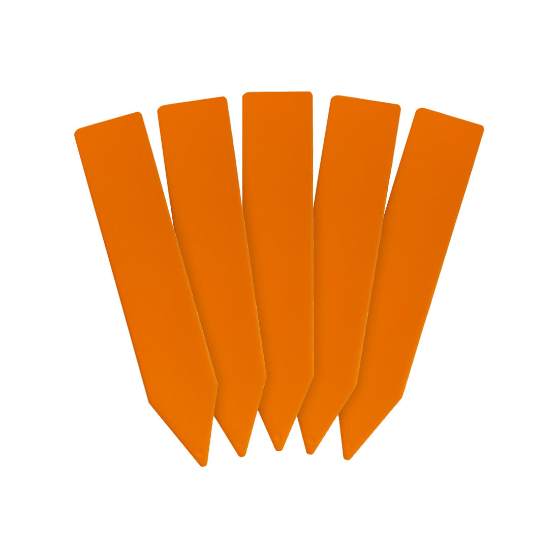 Steeketiketten 18x100mm 1000µ PVC Oranje