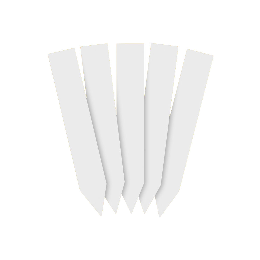 Steeketiketten 16x100mm 350µ PVC, Wit
