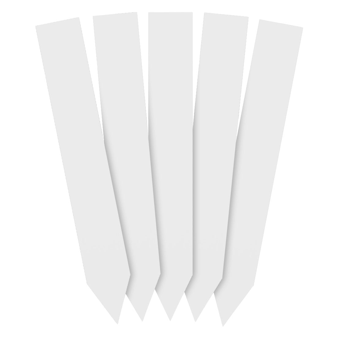 Étiquettes à piquer 20x140mm 350µ PVC, Blanc
