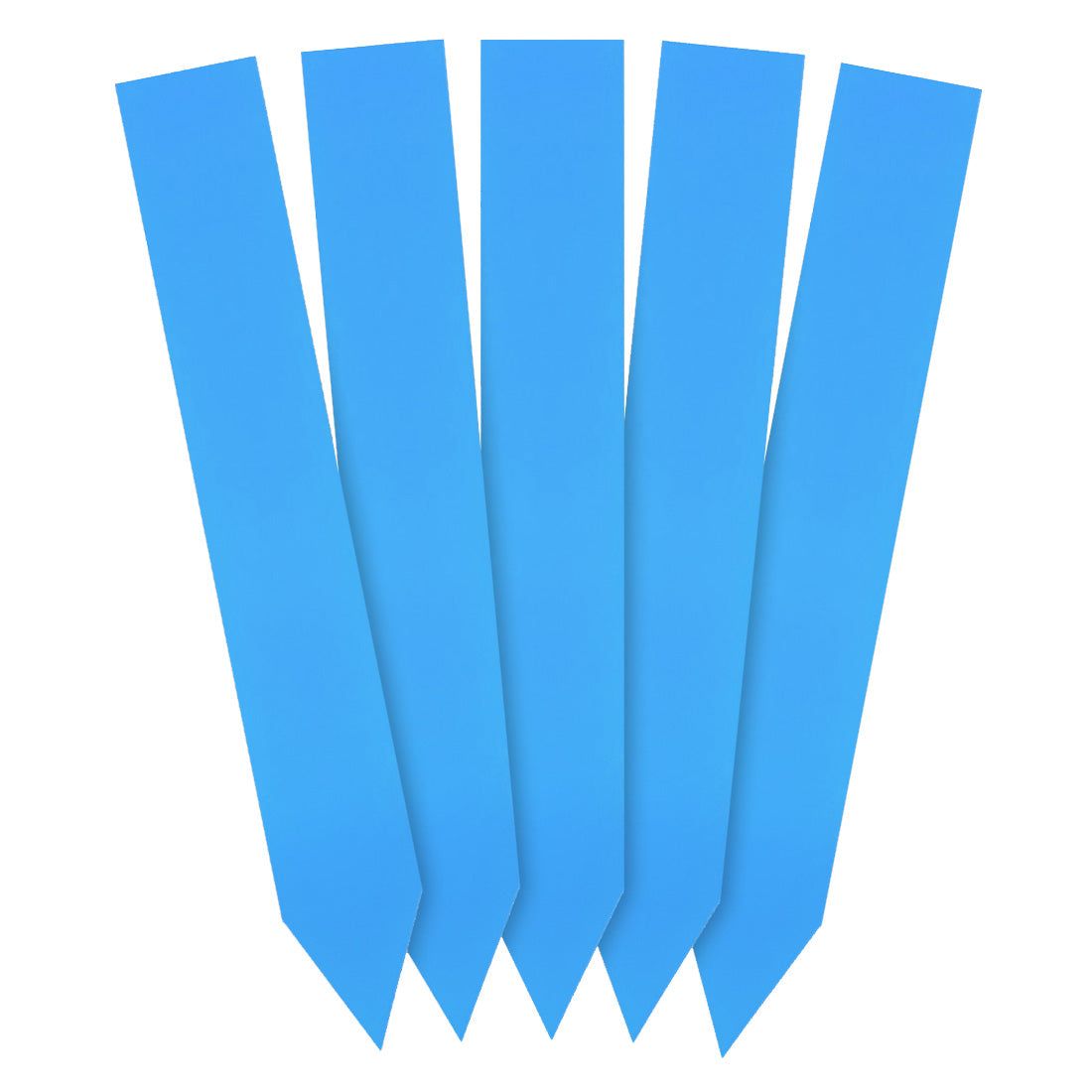 Steeketiketten 20x140mm 350µ PVC Blauw