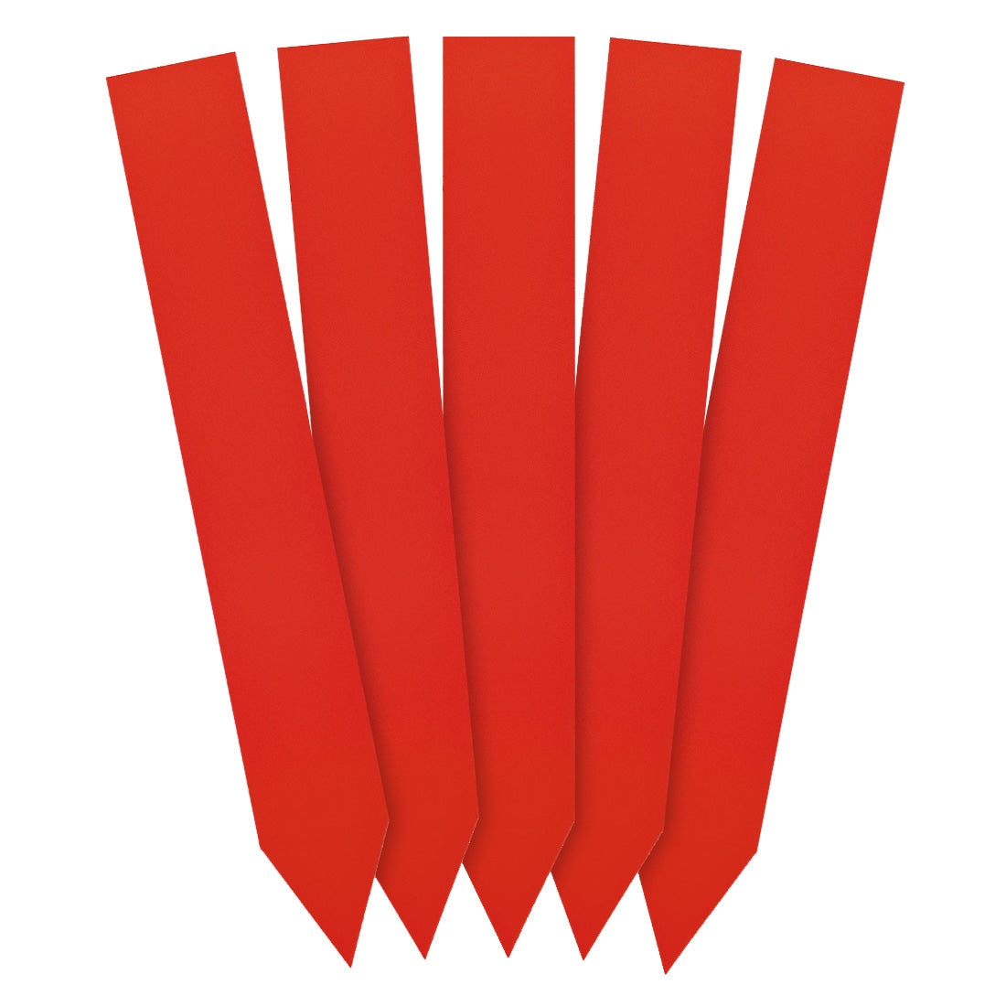 Steeketiketten 20x140mm 350µ PVC, Rood