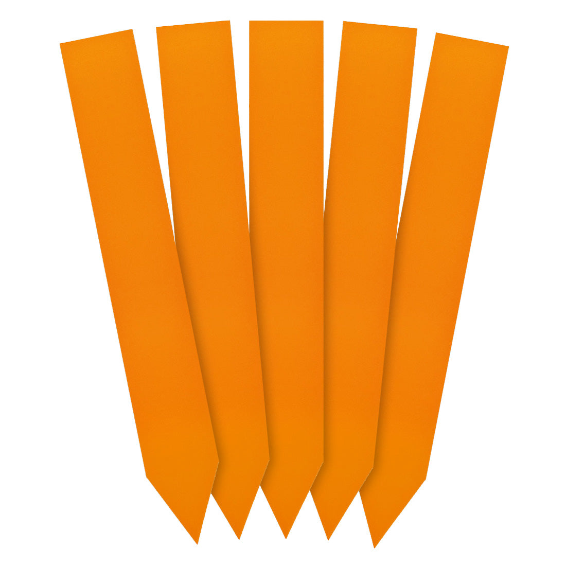 Steeketiketten 20x140mm 350µ PVC Oranje