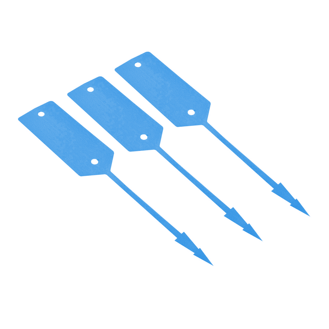 Étiquettes à boucle 190x37mm PEHD, Bleu