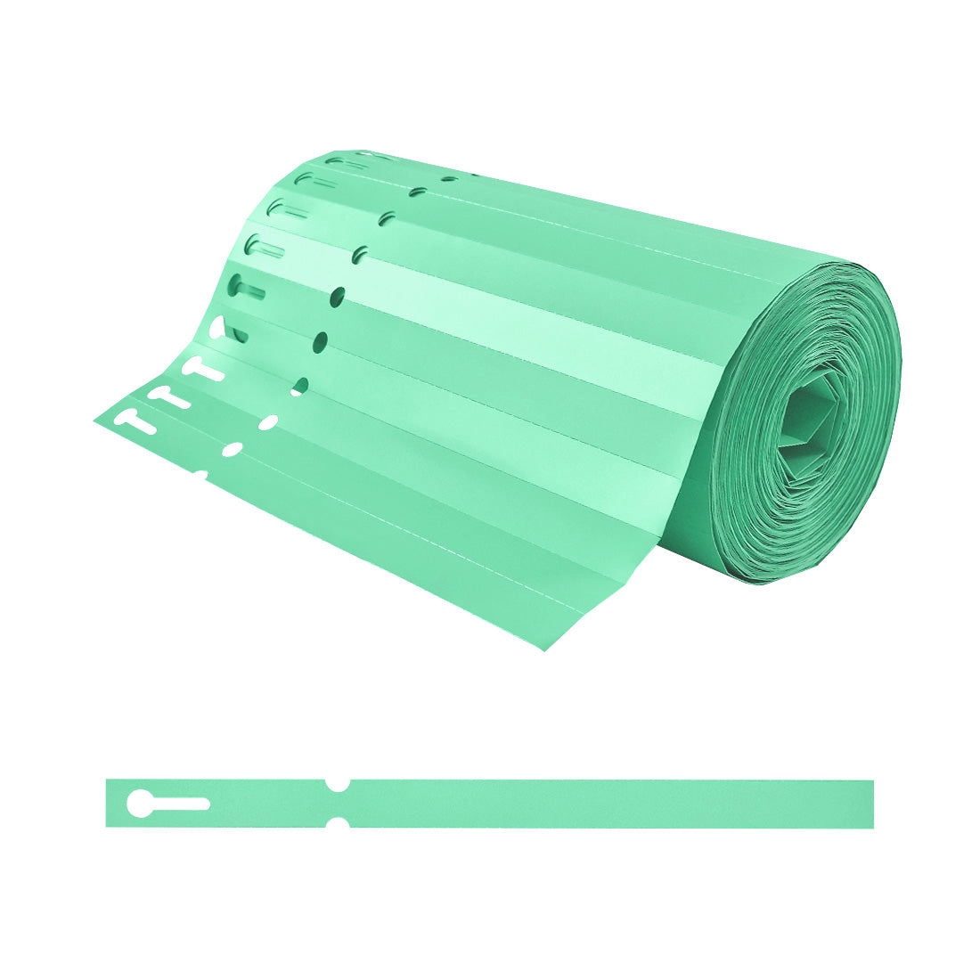 Sleufetiketten 200x13mm PVC, Groen
