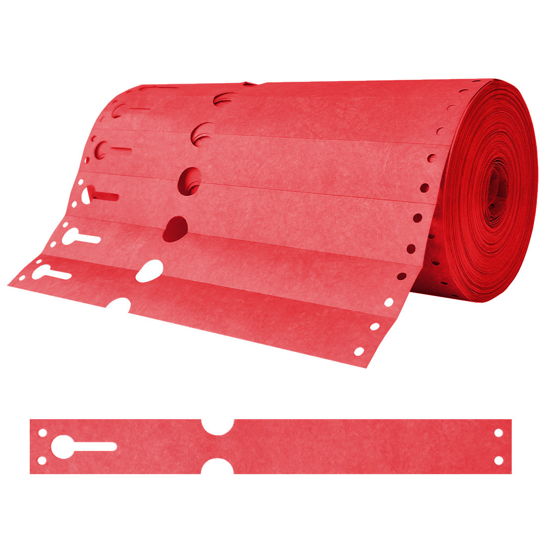 Schlaufenetiketten 220x25,4mm Tyvek, Rot