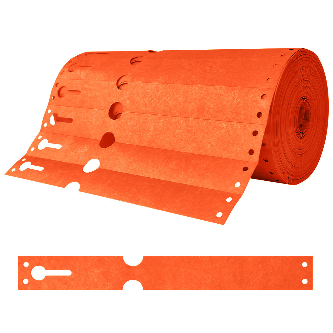 Sleufetiketten 220x25,4mm Tyvek, Oranje