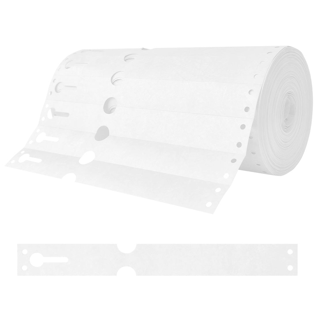 Sleufetiketten 220x25,4mm Tyvek, Wit