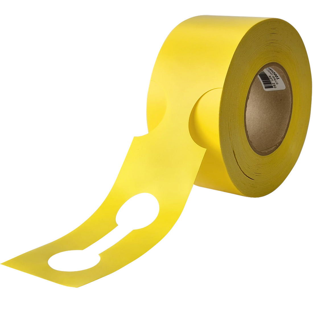 Étiquettes à boucle 400x75mm PEHD, Jaune