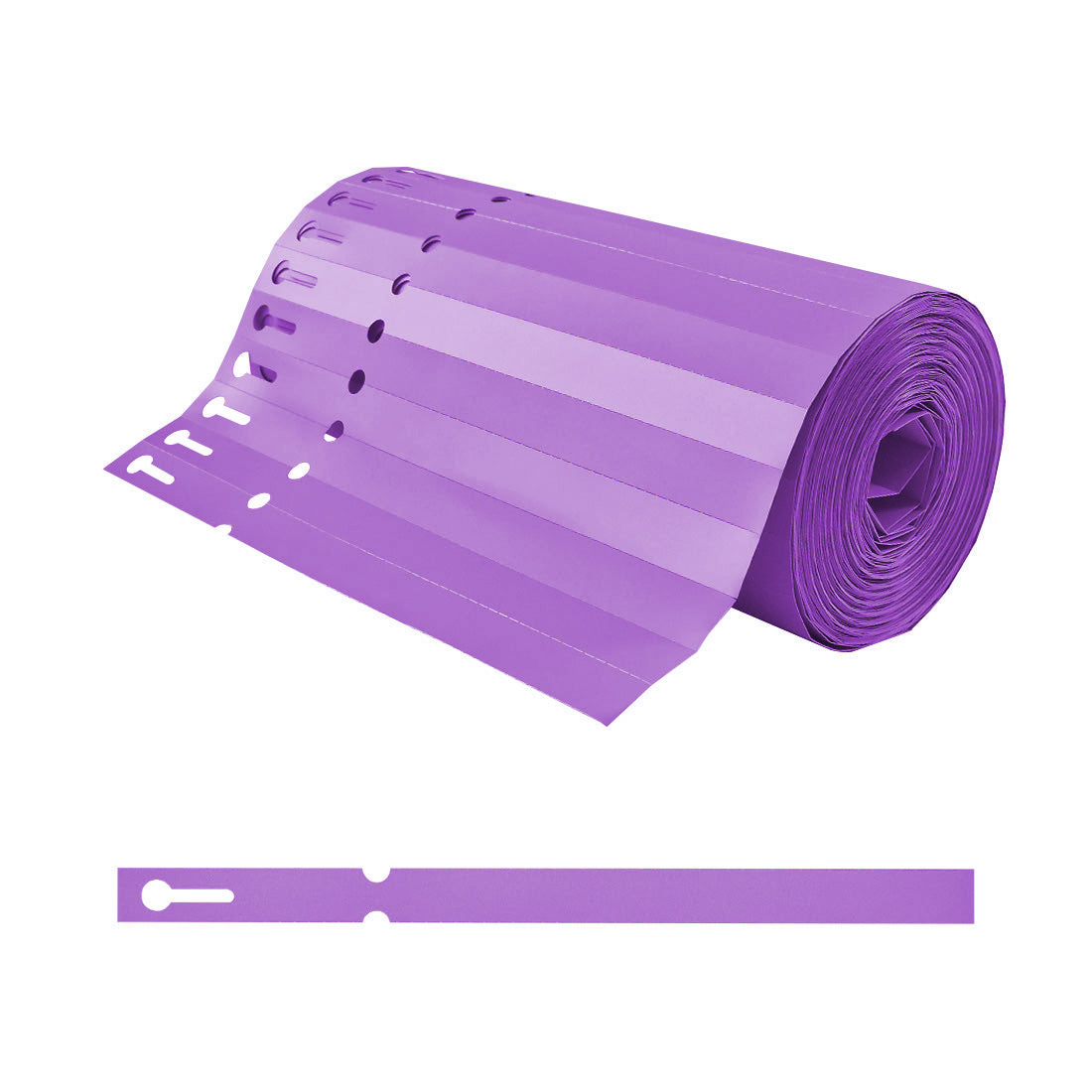 Sleufetiketten 200x13mm HDPE, Paars