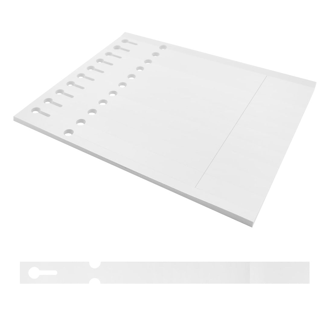 Schlaufenetiketten 250x19,1mm PET, Weiß
